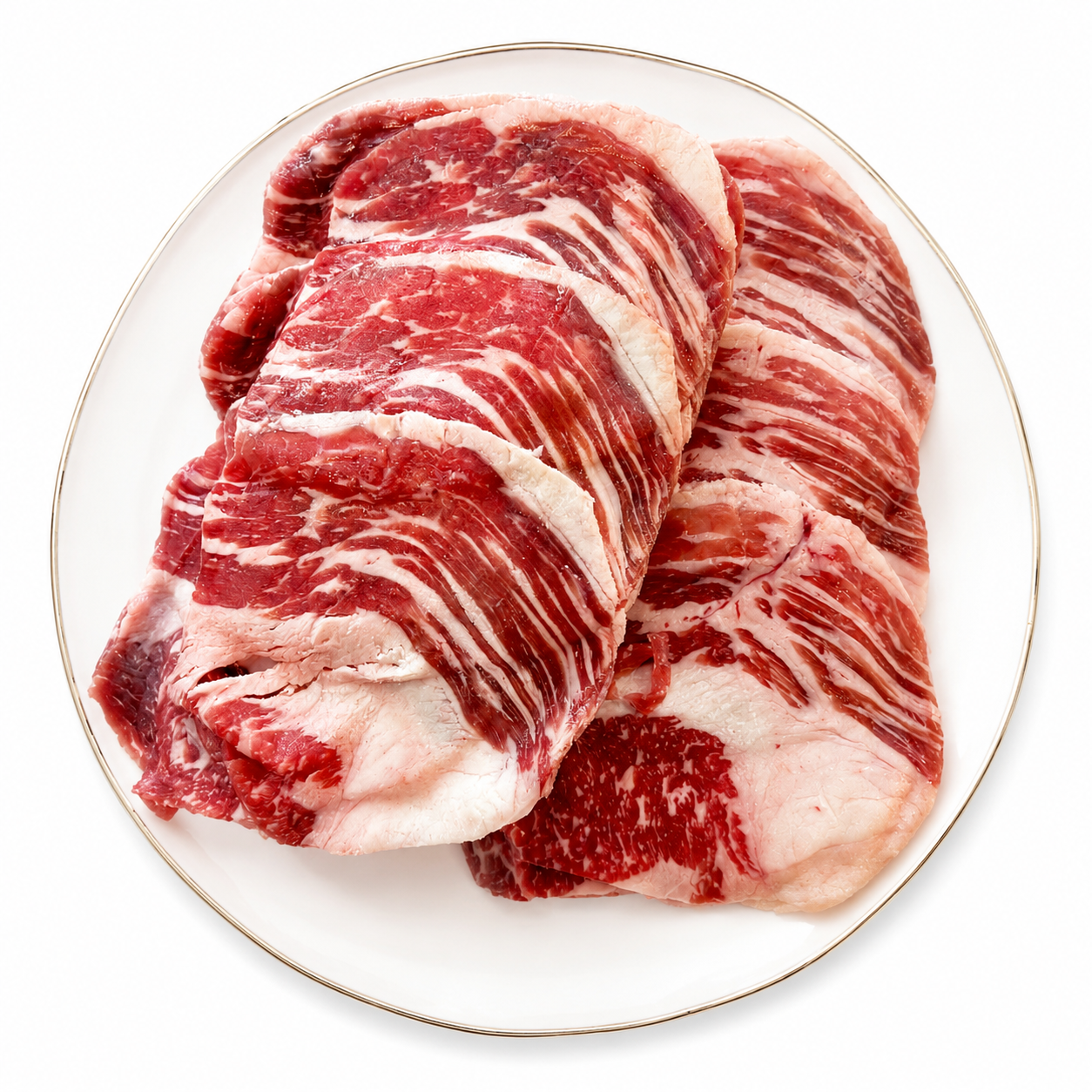 安格斯薄切牛胸肉 (韩式烤肉片) (1 磅)